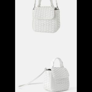 NWT Zara woven mini city bag